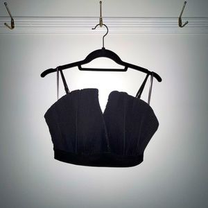 Black crop top